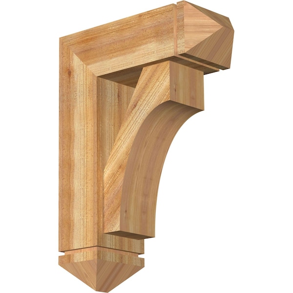 Ekena Millwork Westlake Arts and Crafts Rough Sawn Bracket w/ Offset Brace, Western Red Cedar, 8"W x 22"D x 30"H BKT0806X22X30WTL03RWR - main